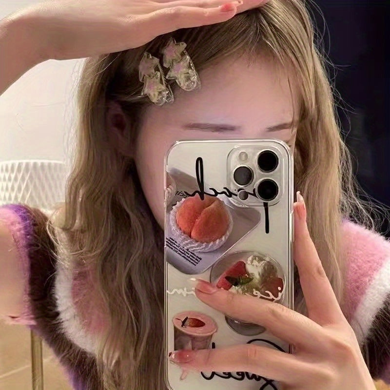 Yuan Qi Y2K Sweet & Cool Spice Hairpin - Transparent Duckbill Clip with Star & Water Drop Design, Sparkling Rhinestone Accents, Secure Hold for Bangs & Updos, Cute Hair Accessories for Women, Cute Hair Clips, Bangs Enhancement, Playful Design, Rhinestone