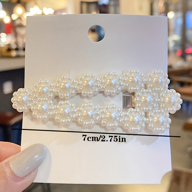 30pcs Elegant Imitation Pearl Hair Clips for Women - Minimalist Bobby Pins, Non-Slip Duckbill Hairpins for Flyaways, Weddings, Bridesmaids & Party Accessories, Imitation Pearl Hair Accessories, Bridesmaid Accessories, Sophisticated Style, Imitation Pearl