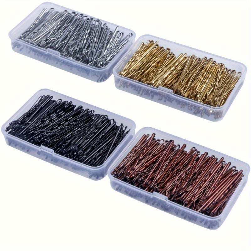 Valentine's Day Essential: Invisible Wave Bobby Pins for Women - Stylish Hair Clips & Barrettes with Storage Box