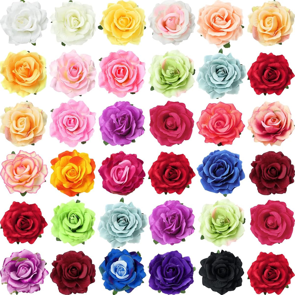 30pcs Floral Hair Clips and Pins - Elegant Flower Hairpins for Wedding Bridal Hairstyles, Birthday, Prom, Beach Parties - Non-Damaging Grip, Perfect for Brides, Floral Arrangements & Everyday or Special Occasions - Ideal Gift for Women & s, Prom Night