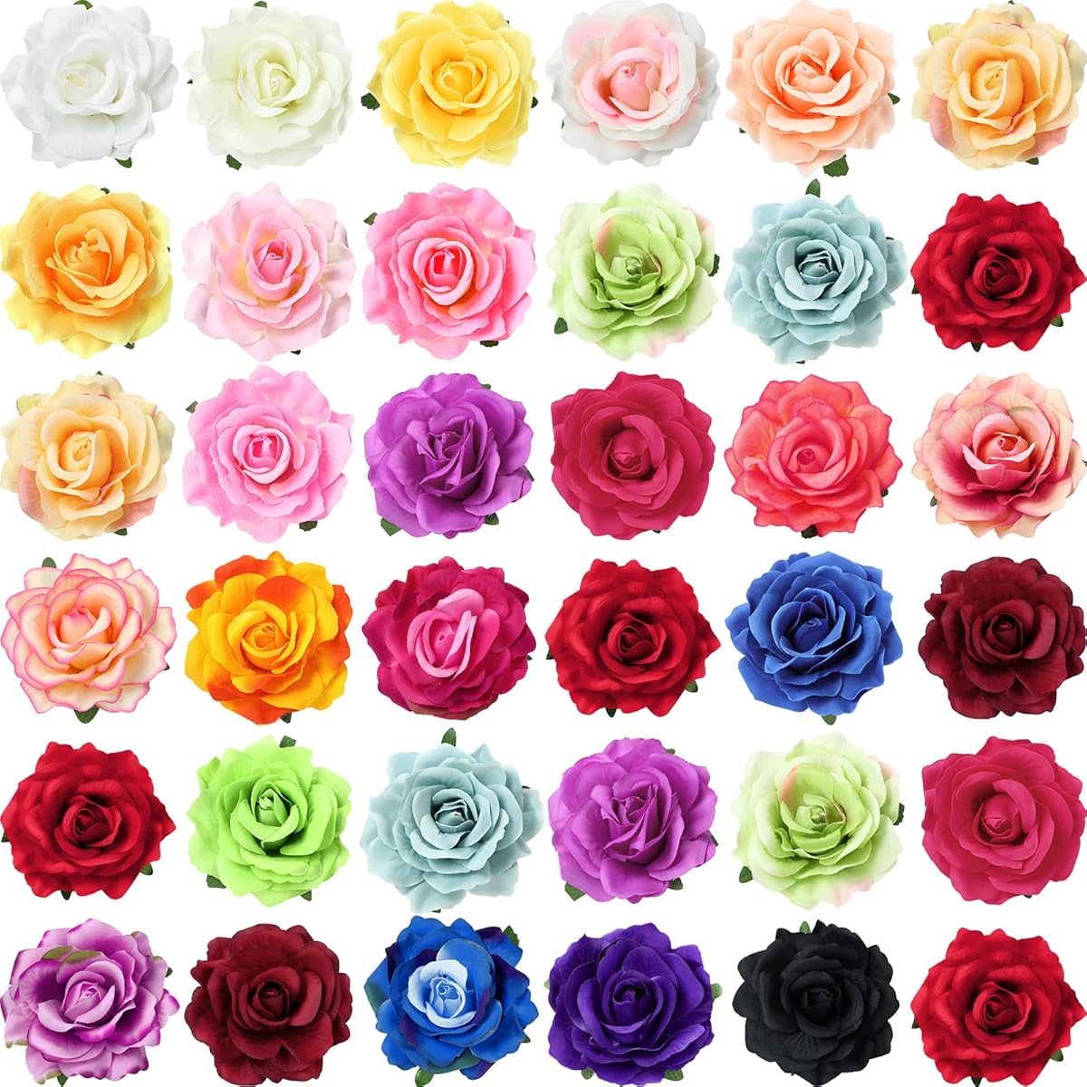 30pcs Floral Hair Clips and Pins - Elegant Flower Hairpins for Wedding Bridal Hairstyles, Birthday, Prom, Beach Parties - Non-Damaging Grip, Perfect for Brides, Floral Arrangements & Everyday or Special Occasions - Ideal Gift for Women & s, Prom Night