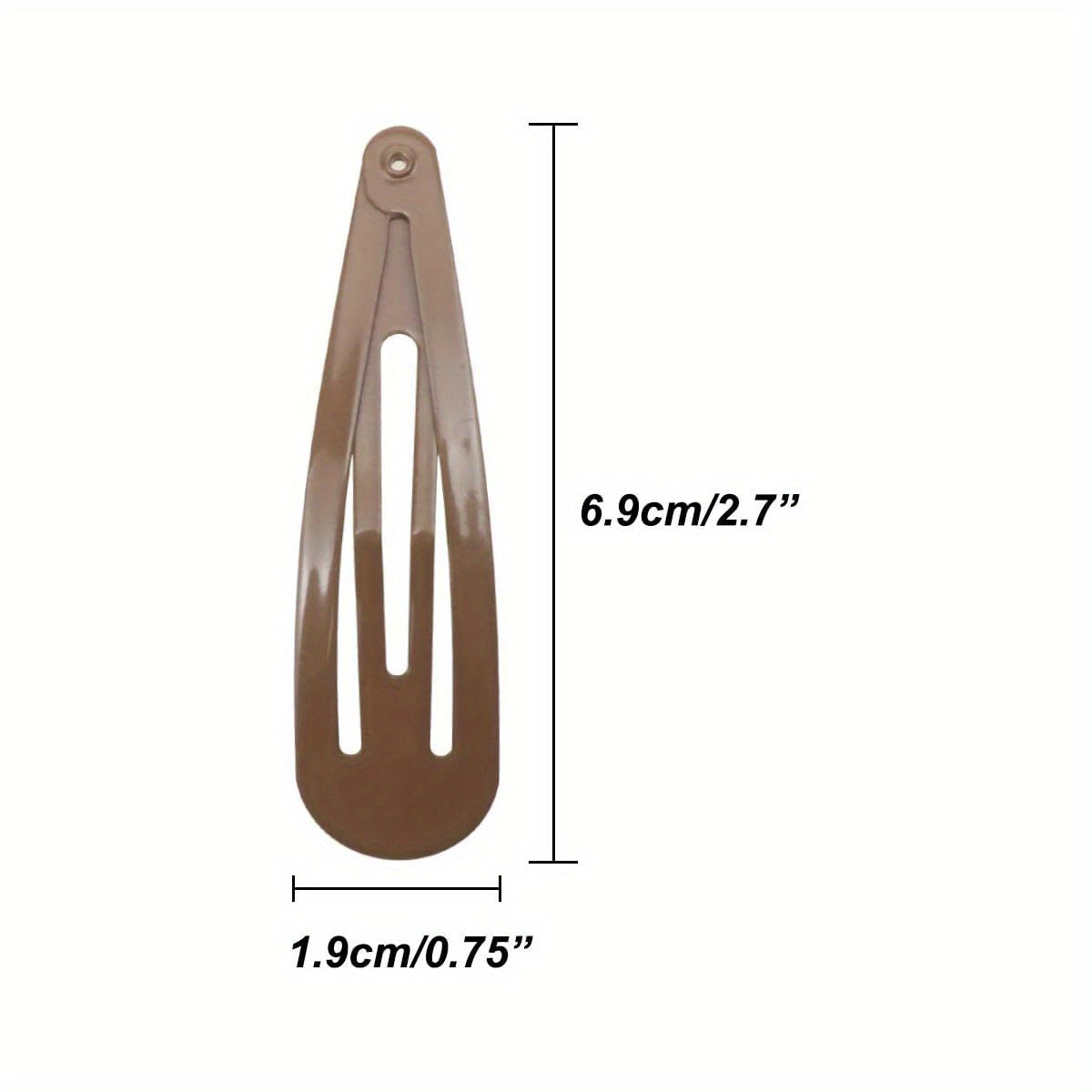 20pcs 2. 7' ' Big Size No Slip Metal Snap Hair Clips Women Barrettes Black Hair Pins ( 10 black 10 Brown), Wedding Hair Clips, Hair Accessories, Stylish Barrettes, Elegant Hairpins, Highquality Barrettes, Durable Hairpins, Clipon Hairpins, Professional