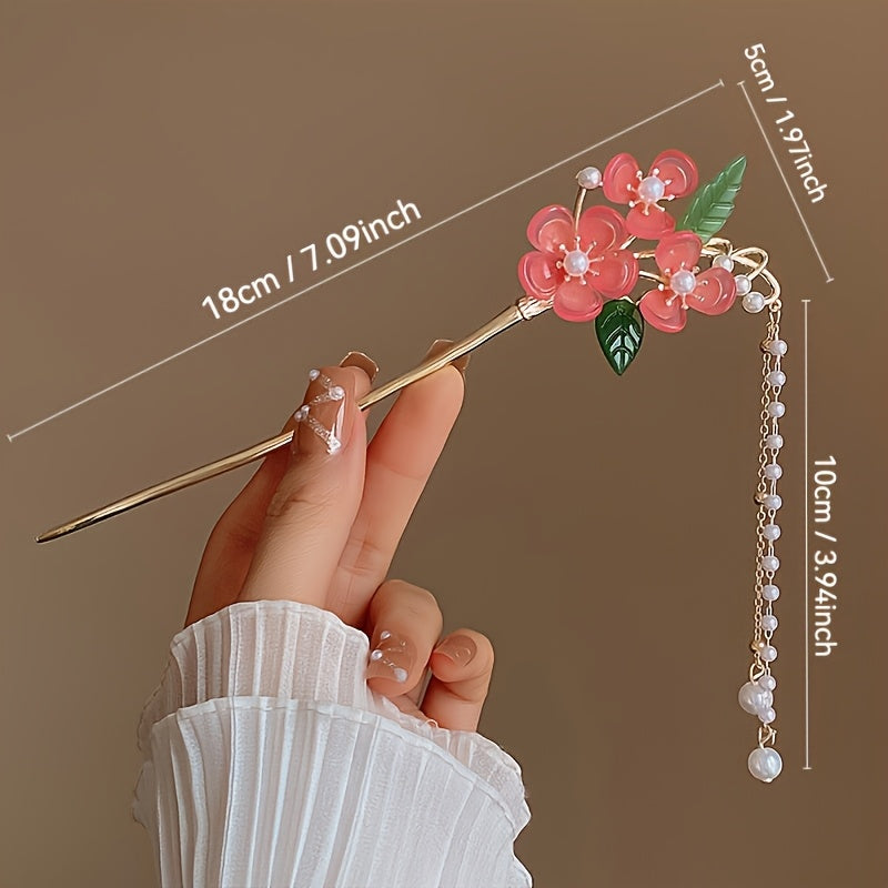 5pcs Set of Exquisite Floral Metal Hairpins for Women, Stylish and Secure Hair Accessories, Perfect for Daily Use, Parties, Festivals, Photoshoots – Ideal Gift Headwear, Festival Headwear, Party Hair Decor, Delicate Hair Ornaments, Stylish Hair Jewelry,