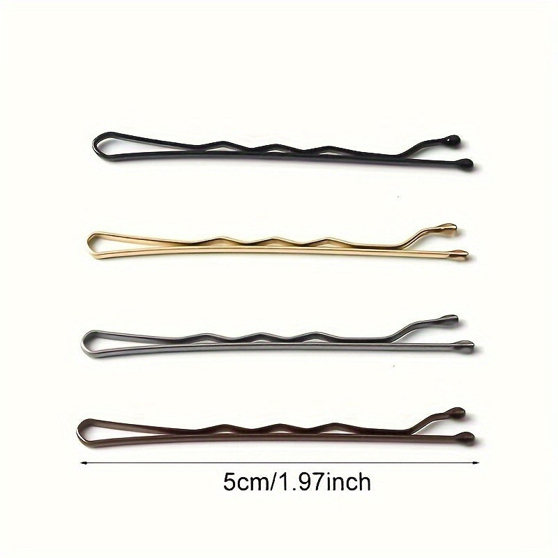 Valentine's Day Essential: Invisible Wave Bobby Pins for Women - Stylish Hair Clips & Barrettes with Storage Box