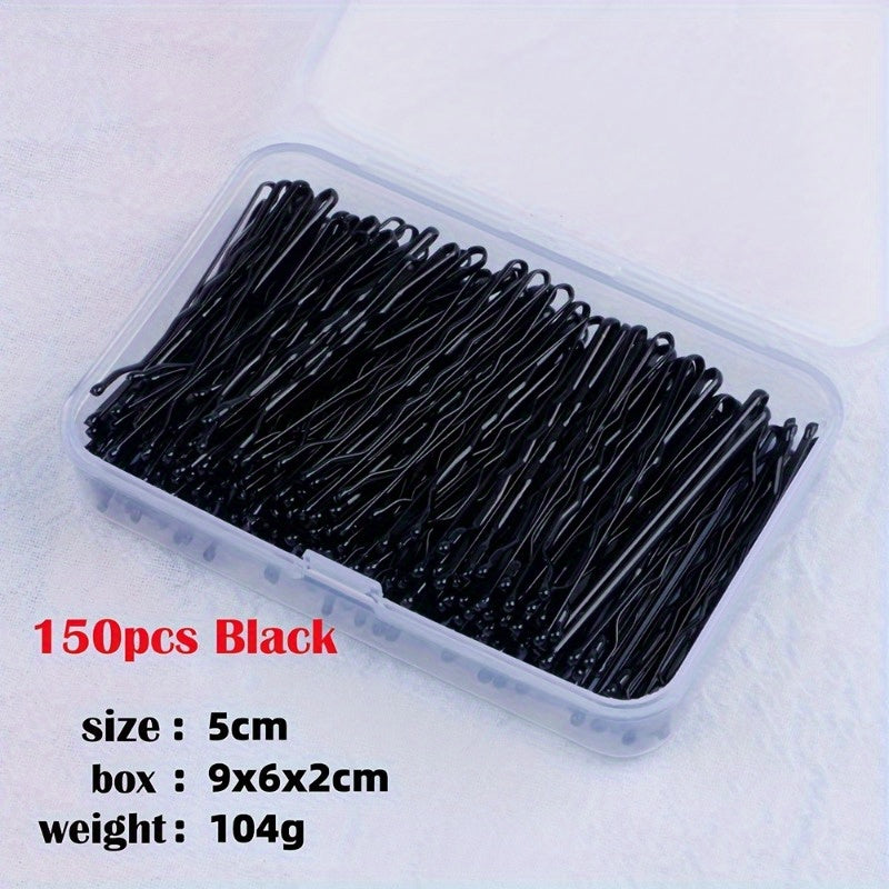 Valentine's Day Essential: Invisible Wave Bobby Pins for Women - Stylish Hair Clips & Barrettes with Storage Box