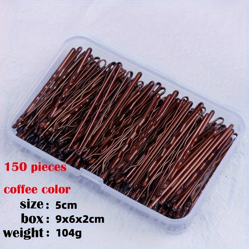 Valentine's Day Essential: Invisible Wave Bobby Pins for Women - Stylish Hair Clips & Barrettes with Storage Box