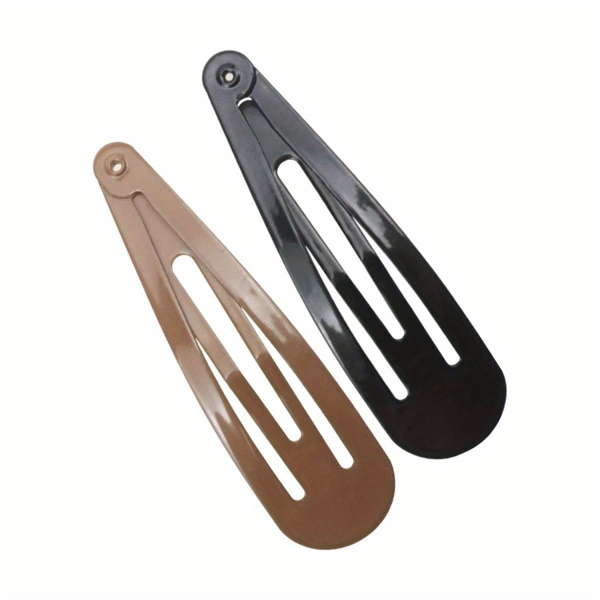 20pcs 2. 7' ' Big Size No Slip Metal Snap Hair Clips Women Barrettes Black Hair Pins ( 10 black 10 Brown), Wedding Hair Clips, Hair Accessories, Stylish Barrettes, Elegant Hairpins, Highquality Barrettes, Durable Hairpins, Clipon Hairpins, Professional