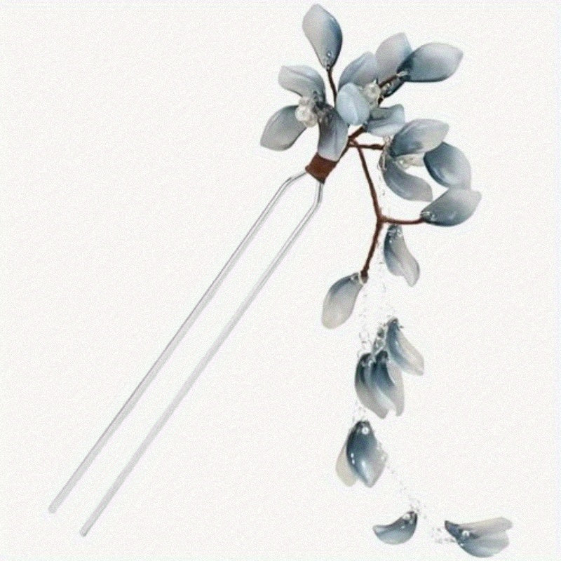 Elegant Chinese Hair Pins - U-Shaped Hair Accessories with Floral design, Metallic Finish, Secure Grip for Wedding, Formal Events, Everyday - Vintage Chinese Hairpins for Women, Bridal Hairstyles & Cultural Events, Wedding Hair Accessories, Formal Event