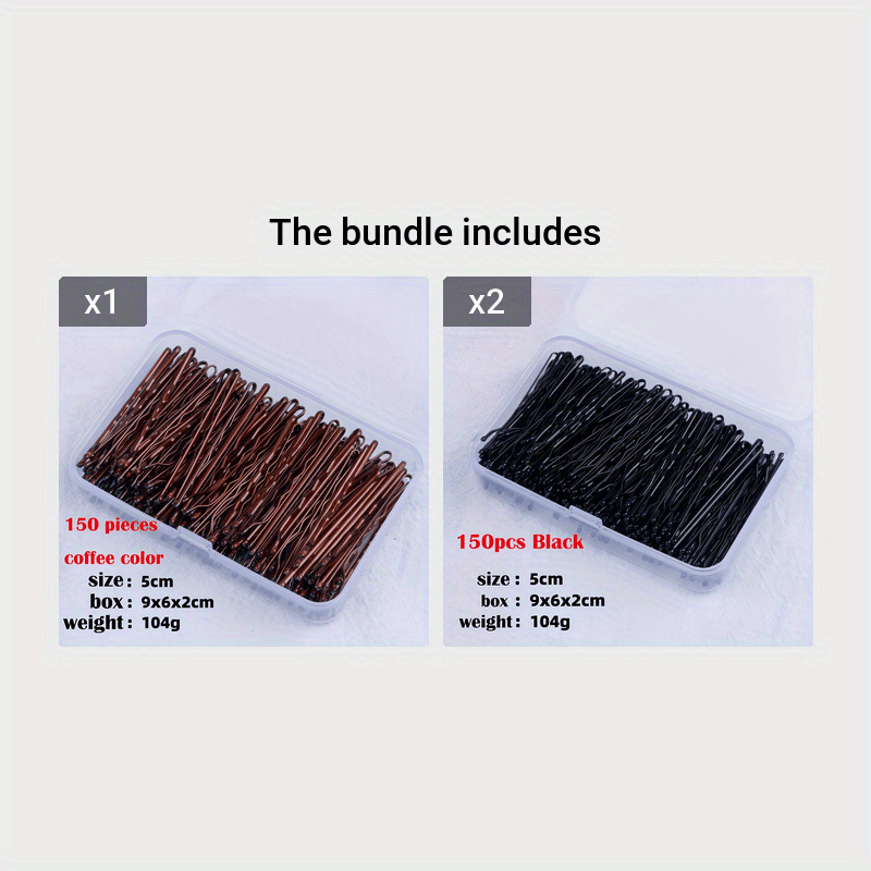 Valentine's Day Essential: Invisible Wave Bobby Pins for Women - Stylish Hair Clips & Barrettes with Storage Box