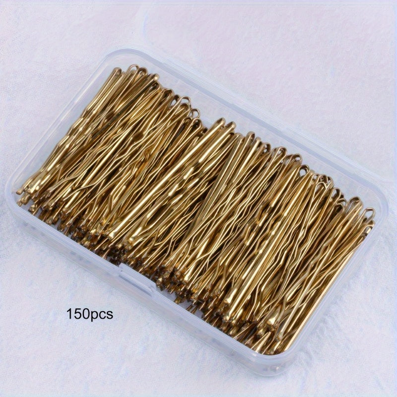 Valentine's Day Essential: Invisible Wave Bobby Pins for Women - Stylish Hair Clips & Barrettes with Storage Box