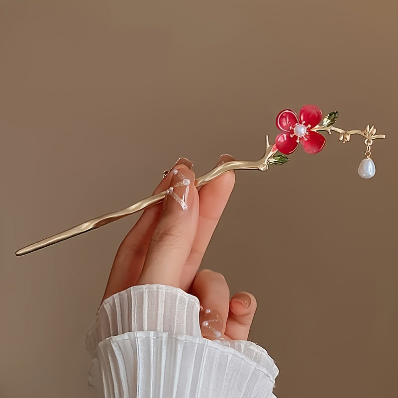 5pcs Set of Exquisite Floral Metal Hairpins for Women, Stylish and Secure Hair Accessories, Perfect for Daily Use, Parties, Festivals, Photoshoots – Ideal Gift Headwear, Festival Headwear, Party Hair Decor, Delicate Hair Ornaments, Stylish Hair Jewelry,