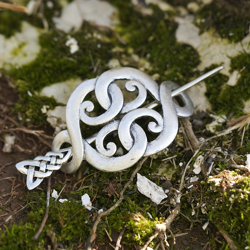 Vintage Celtic 4pcs Hair Clip Viking Hairpin Women's Jewelry Holiday Gift