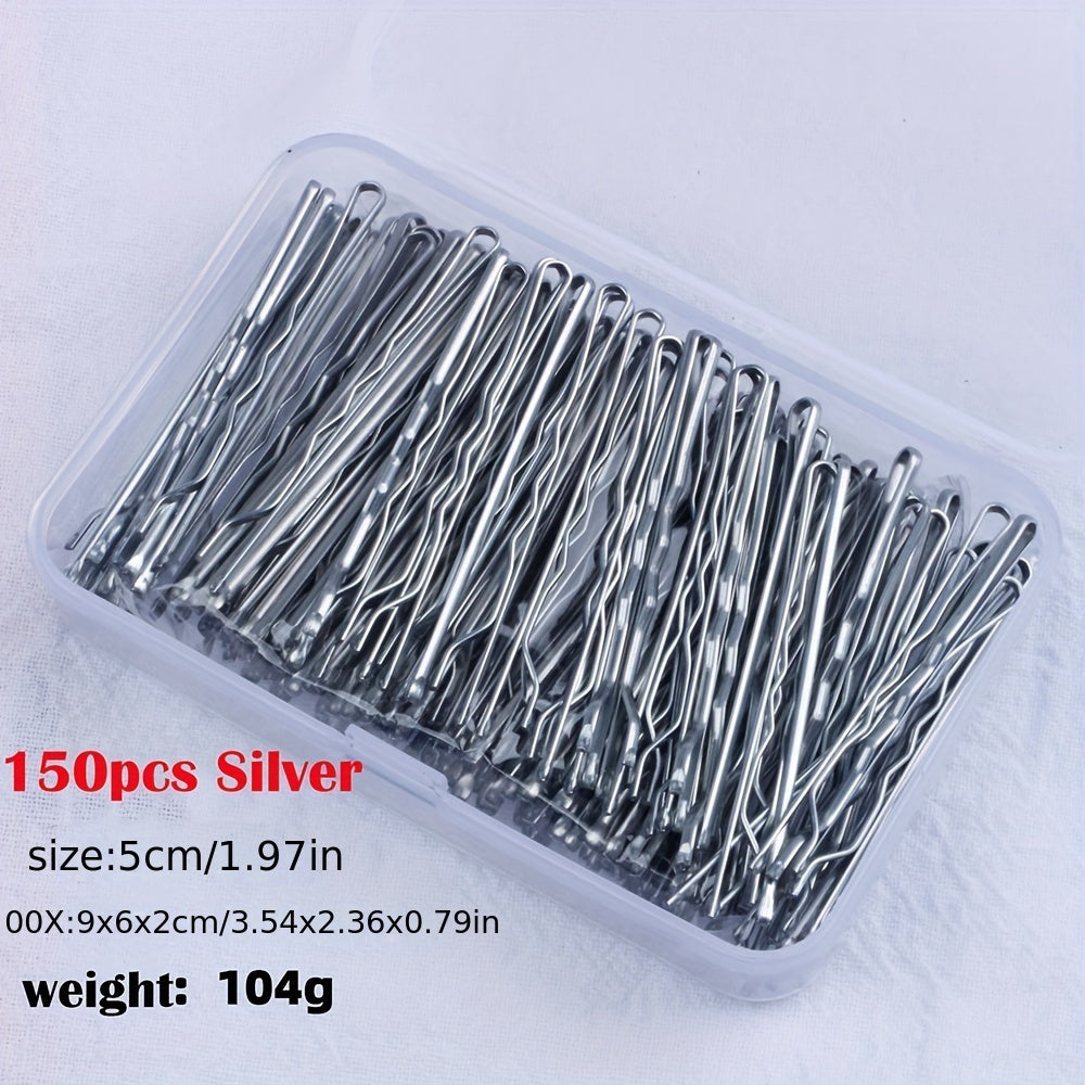 Valentine's Day Essential: Invisible Wave Bobby Pins for Women - Stylish Hair Clips & Barrettes with Storage Box